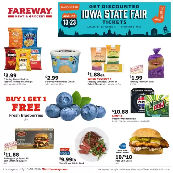 Fareway catalogue | Top offers for all bargain hunters | 2026-07-13T00:00:00.000Z - 2026-07-18T00:00:00.000Z