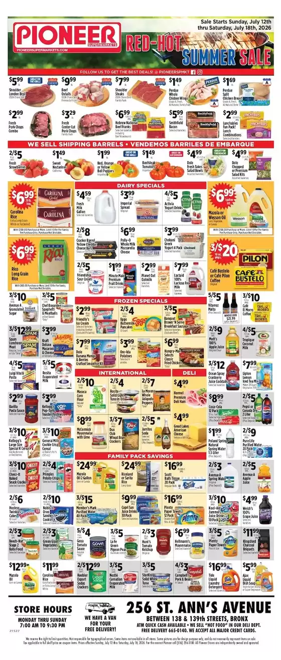 Pioneer Supermarkets catalogue | Great discounts on selected products | 2026-07-12T00:00:00.000Z - 2026-07-18T00:00:00.000Z