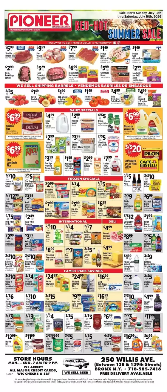 Pioneer Supermarkets catalogue | Wide range of offers | 2026-07-12T00:00:00.000Z - 2026-07-18T00:00:00.000Z