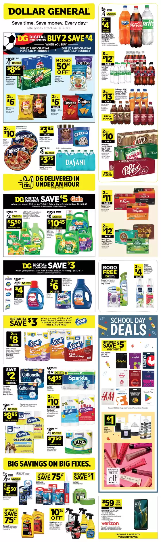 Dollar General catalogue in Alto MI | Current deals and offers | 2026-07-12T00:00:00.000Z - 2026-07-18T00:00:00.000Z