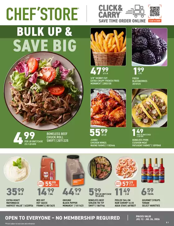 Chef'Store catalogue | Chef'Store weekly ad | 2026-07-13T00:00:00.000Z - 2026-07-26T00:00:00.000Z