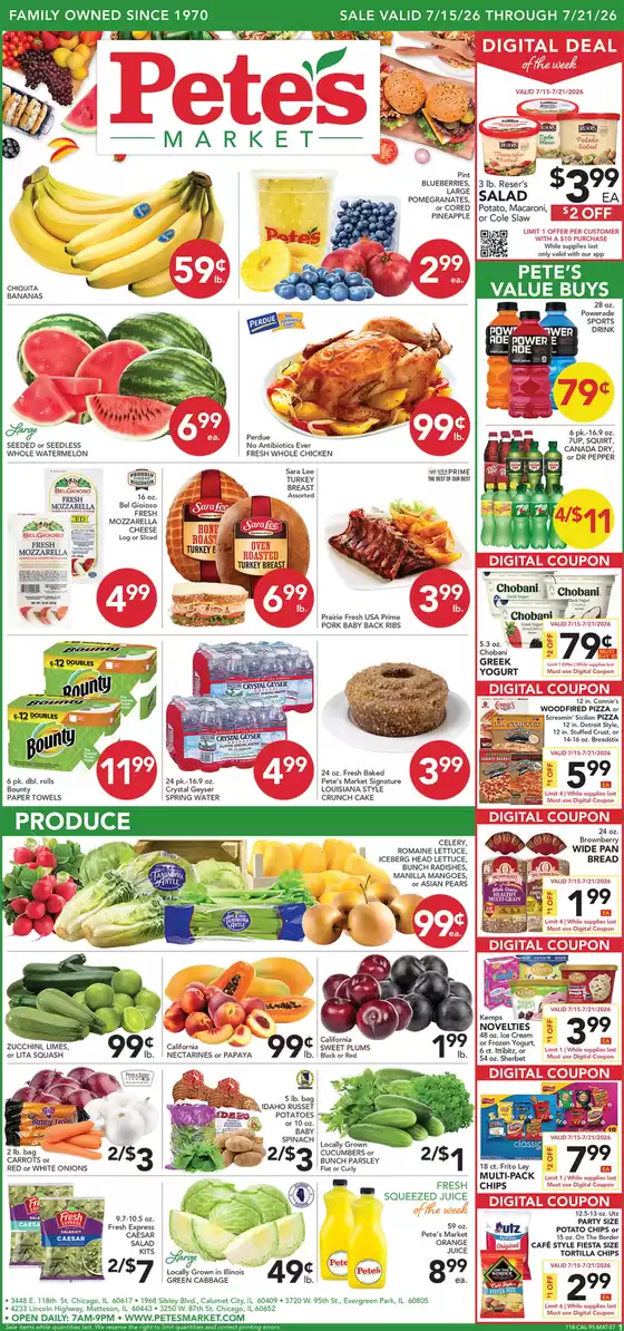 Pete's Fresh Market catalogue | Our best offers for you | 2026-07-15T00:00:00.000Z - 2026-07-21T00:00:00.000Z