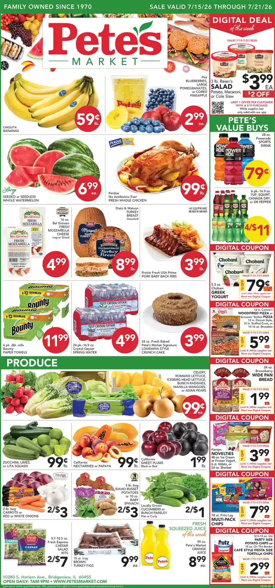 Pete's Fresh Market catalogue | Wide range of offers | 2026-07-15T00:00:00.000Z - 2026-07-21T00:00:00.000Z