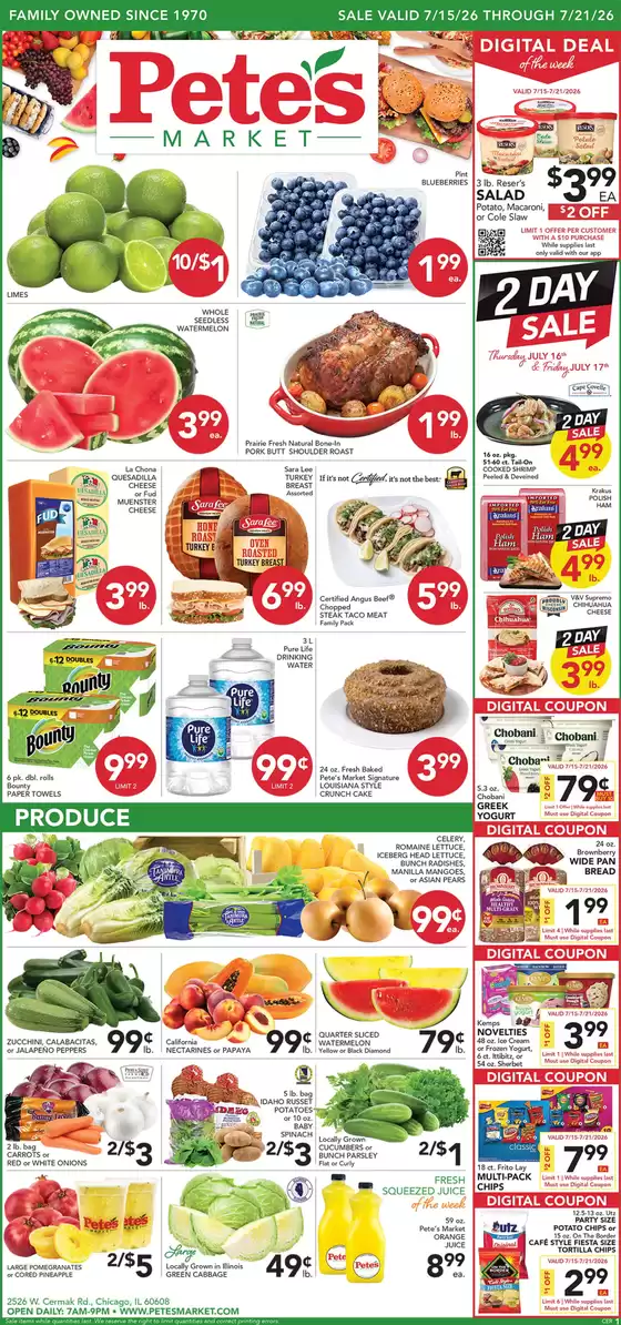 Pete's Fresh Market catalogue | Discover attractive offers | 2026-07-15T00:00:00.000Z - 2026-07-21T00:00:00.000Z
