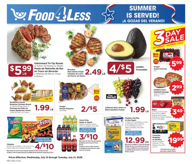 Food 4 Less catalogue | Great offer for bargain hunters | 2026-07-15T00:00:00.000Z - 2026-07-21T00:00:00.000Z