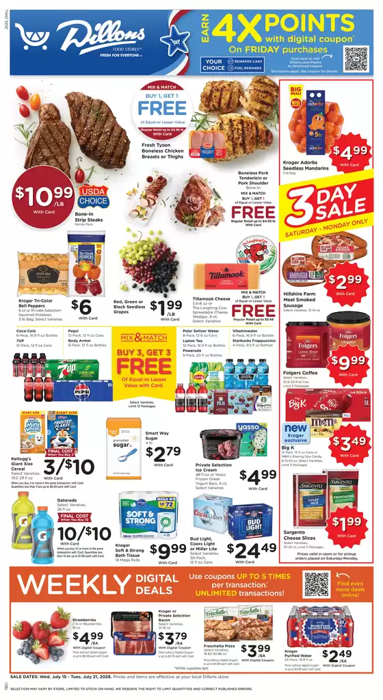 Dillons catalogue in Charleston SC | Exclusive deals and bargains | 2026-07-15T00:00:00.000Z - 2026-07-21T00:00:00.000Z