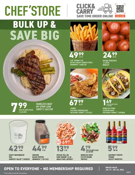 Chef'Store catalogue | Save now with our deals | 2026-07-13T00:00:00.000Z - 2026-07-26T00:00:00.000Z