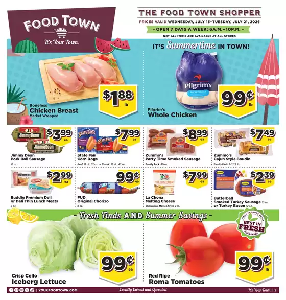 Food Town catalogue | FoodTownInStoreAd | 2026-07-15T00:00:00.000Z - 2026-07-21T00:00:00.000Z