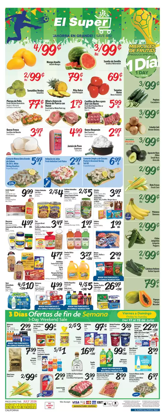 El Super catalogue | Current bargains and offers | 2026-07-15T00:00:00.000Z - 2026-07-21T00:00:00.000Z