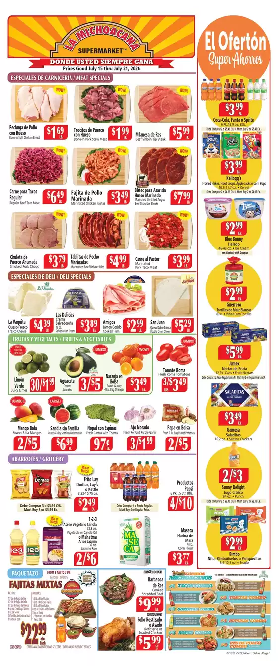 El Ahorro catalogue | Save now with our deals | 2026-07-15T00:00:00.000Z - 2026-07-21T00:00:00.000Z