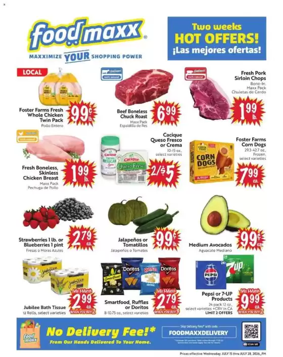 Foodmaxx catalogue | Save now with our deals | 2026-07-15T00:00:00.000Z - 2026-07-28T00:00:00.000Z