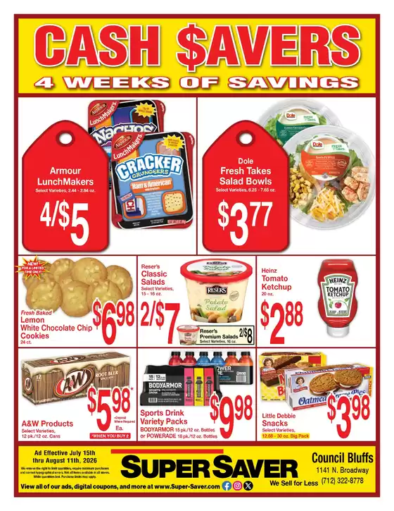 Super Saver catalogue | Great offer for bargain hunters | 2026-07-15T00:00:00.000Z - 2026-08-11T00:00:00.000Z