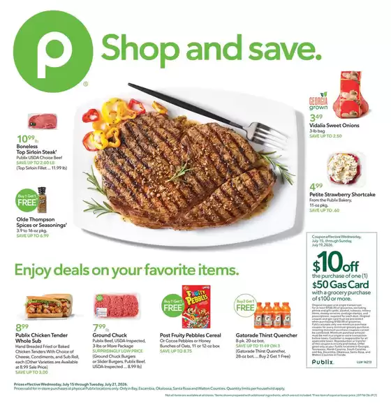 Publix catalogue | New offers to discover | 2026-07-15T00:00:00.000Z - 2026-07-21T00:00:00.000Z