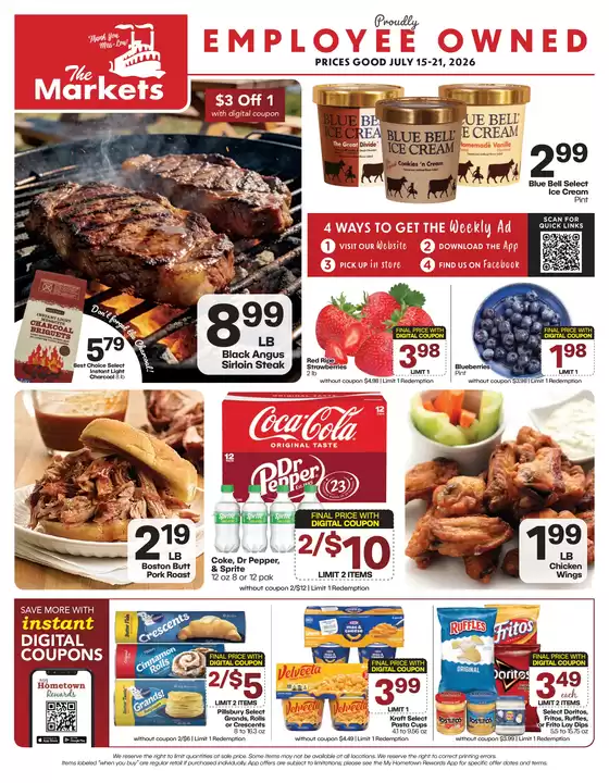The Markets catalogue | The Markets weekly ad | 2026-07-15T00:00:00.000Z - 2026-07-21T00:00:00.000Z