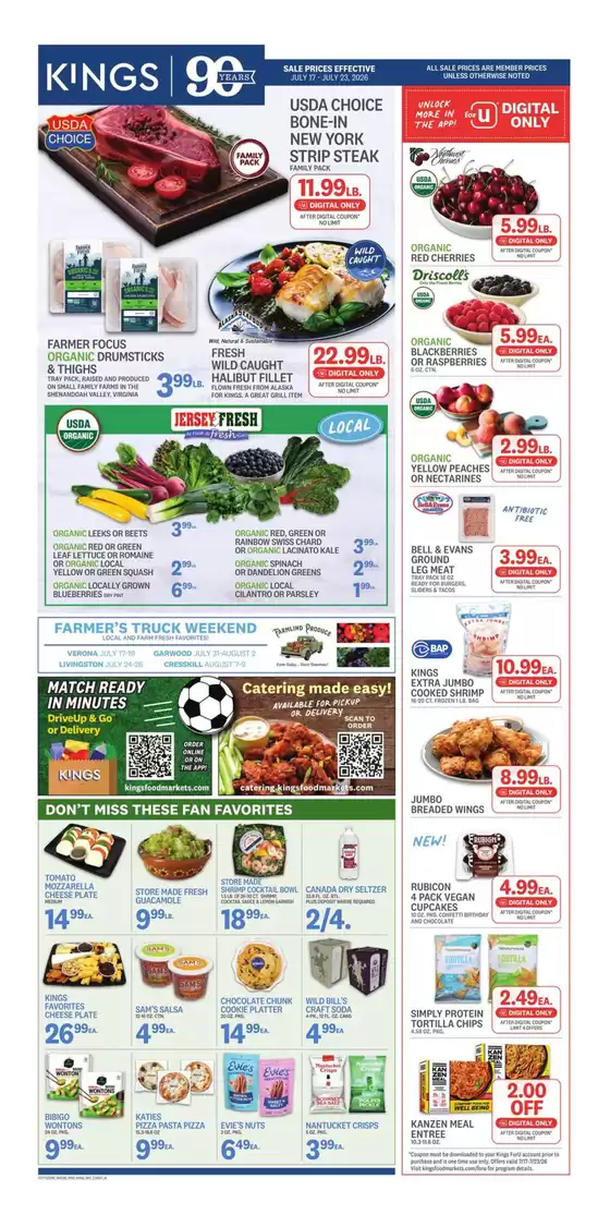 Kings Food Markets catalogue in Elmwood Park NJ | Weekly Ad | 2026-07-17T00:00:00.000Z - 2026-07-23T00:00:00.000Z