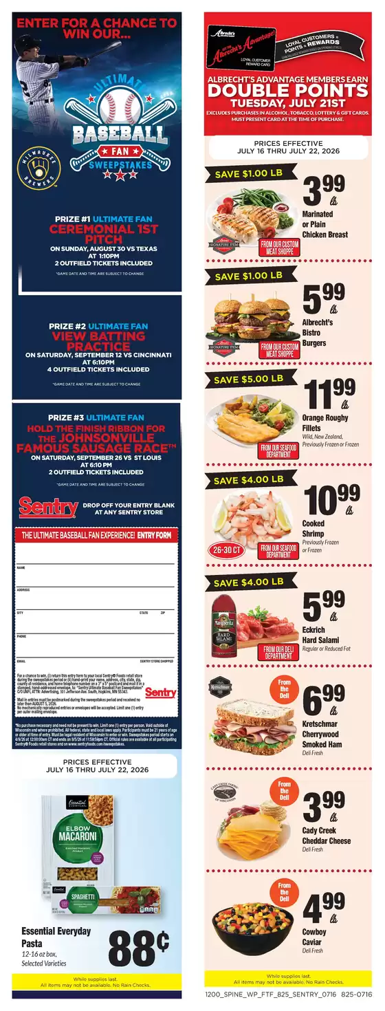 Sentry catalogue in Waukesha WI | Weekly Ad | 2026-07-16T00:00:00.000Z - 2026-07-22T00:00:00.000Z