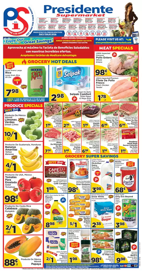 Presidente catalogue | Presidente weekly ad | 2026-07-01T00:00:00.000Z - 2026-07-31T00:00:00.000Z