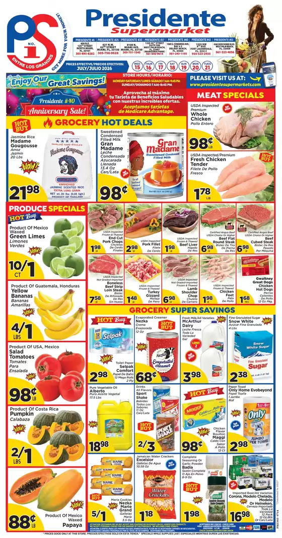 Presidente catalogue | Attractive special offers for everyone | 2026-07-15T00:00:00.000Z - 2026-07-21T00:00:00.000Z