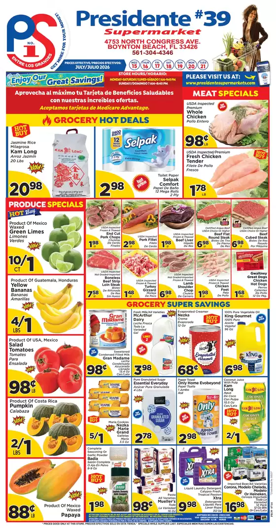 Presidente catalogue | Offers for bargain hunters | 2026-07-15T00:00:00.000Z - 2026-07-21T00:00:00.000Z