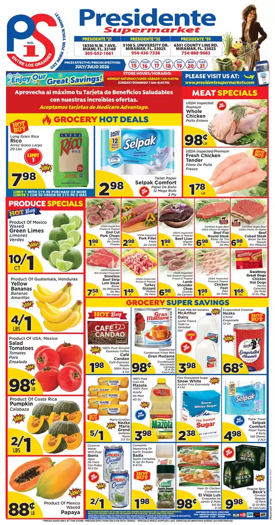 Presidente catalogue | Discover attractive offers | 2026-07-15T00:00:00.000Z - 2026-07-21T00:00:00.000Z