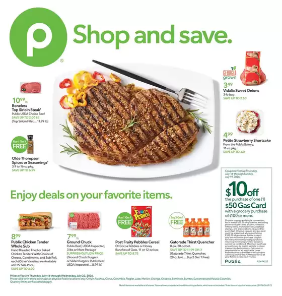 Publix catalogue in Miramar FL | Our best deals for you | 2026-07-16T00:00:00.000Z - 2026-07-22T00:00:00.000Z