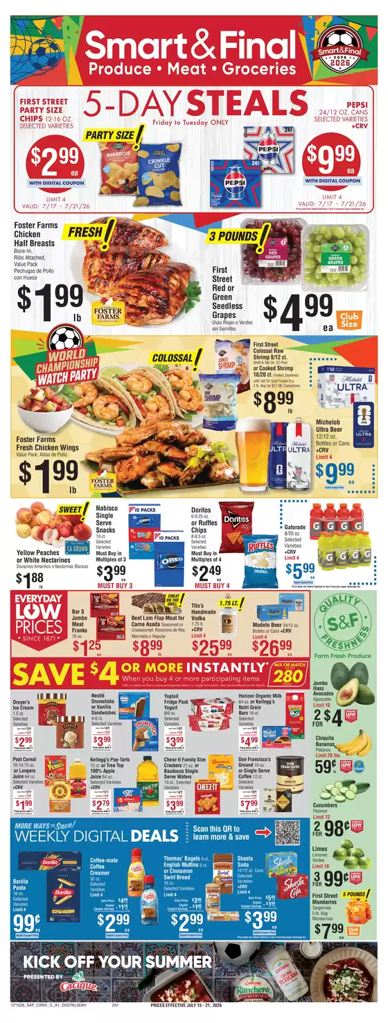 Smart & Final catalogue | Weekly Ad Savings (07/15/2026 - 07/21/2026) | 2026-07-17T00:00:00.000Z - 2026-07-21T00:00:00.000Z
