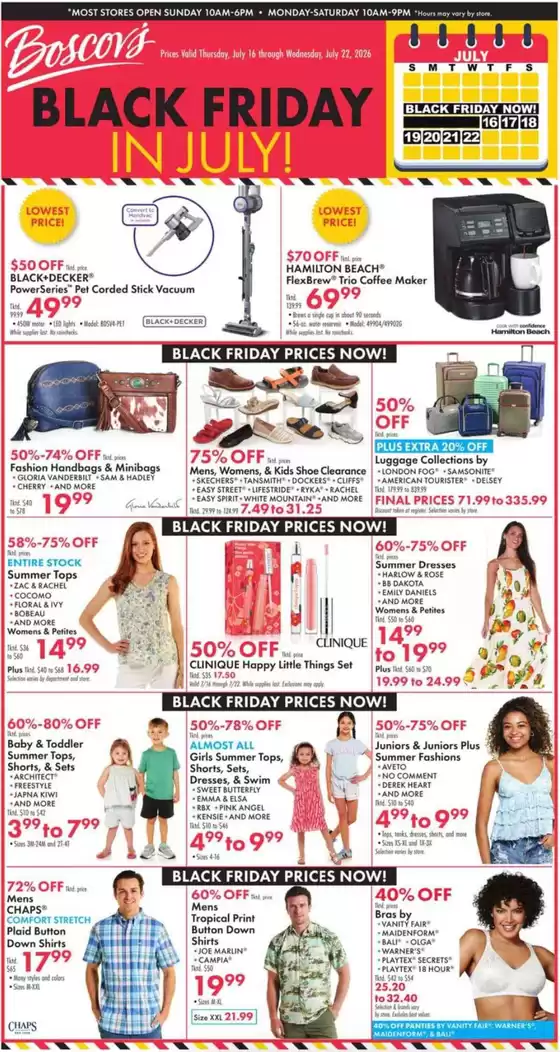 Boscov's catalogue | Exclusive bargains | 2026-07-16T00:00:00.000Z - 2026-07-22T00:00:00.000Z