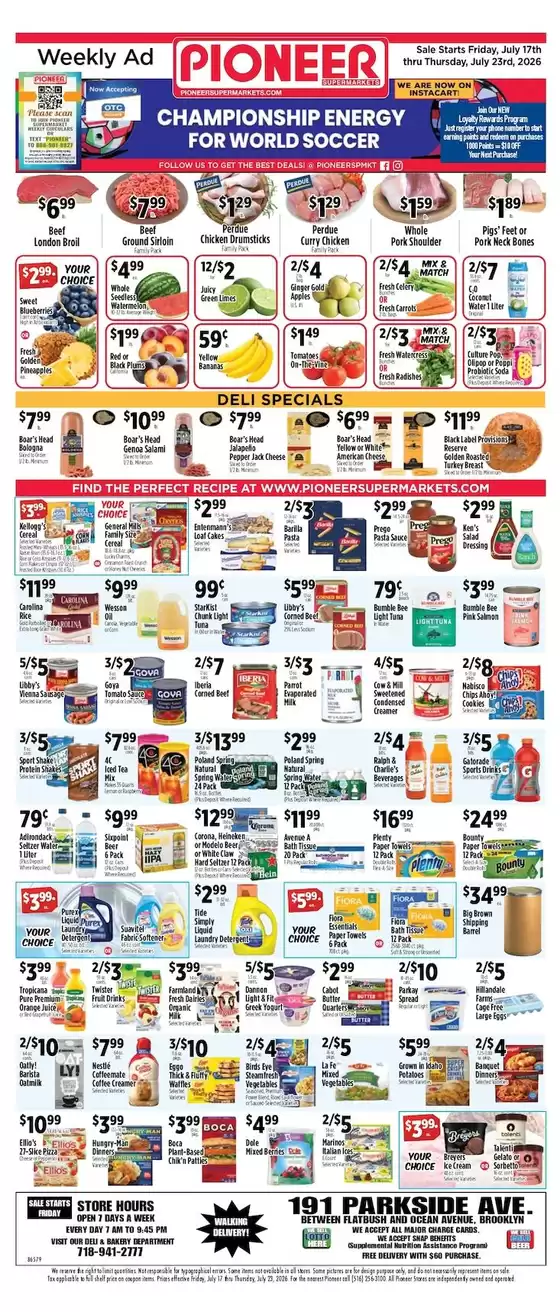 Pioneer Supermarkets catalogue | Top deals for all customers | 2026-07-17T00:00:00.000Z - 2026-07-23T00:00:00.000Z
