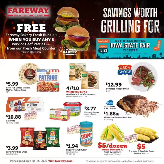 Fareway catalogue | Exclusive bargains | 2026-07-20T00:00:00.000Z - 2026-07-25T00:00:00.000Z