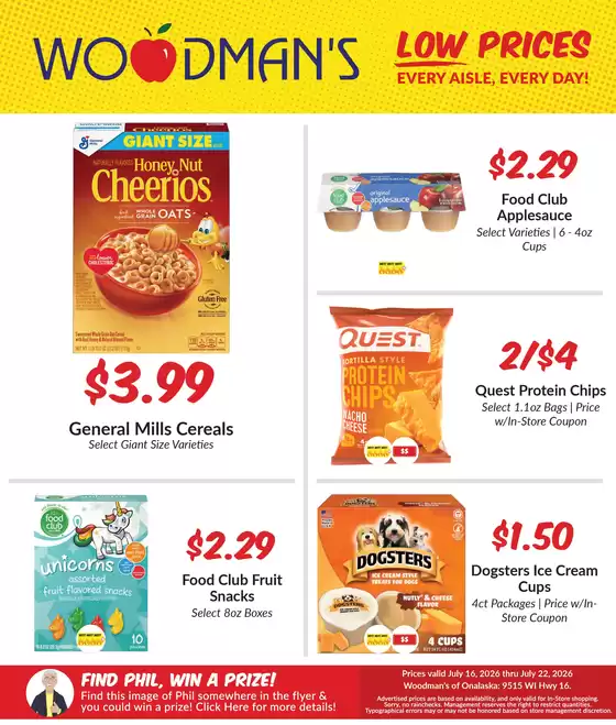 Woodman's catalogue | Top deals for all customers | 2026-07-16T00:00:00.000Z - 2026-07-22T00:00:00.000Z