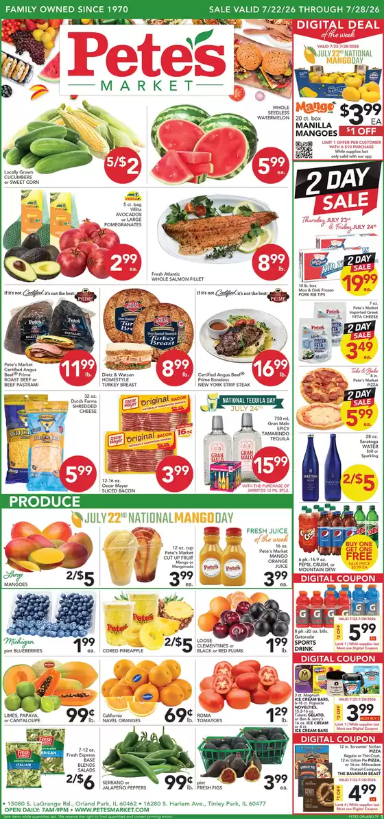 Pete's Fresh Market catalogue | Top deals for all customers | 2026-07-22T00:00:00.000Z - 2026-07-28T00:00:00.000Z