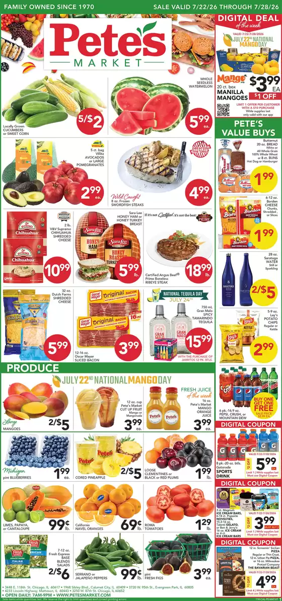 Pete's Fresh Market catalogue | Discounts and promotions | 2026-07-22T00:00:00.000Z - 2026-07-28T00:00:00.000Z