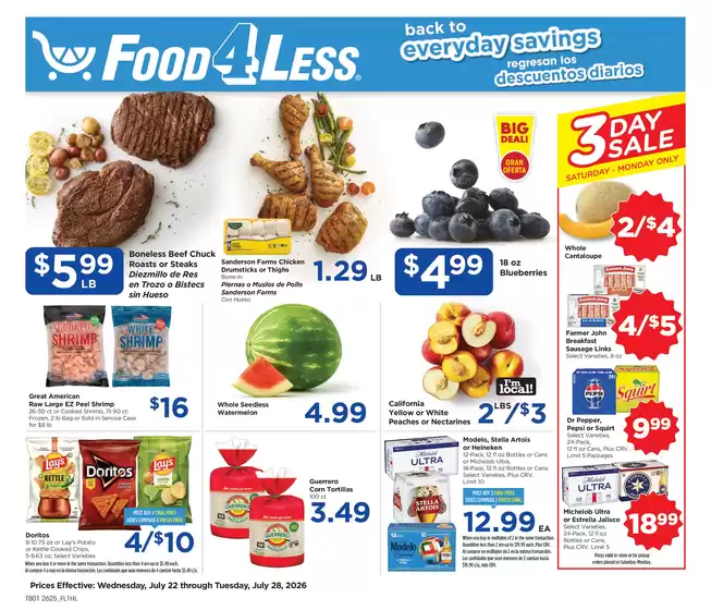 Food 4 Less catalogue in Encinitas CA | Great offer for bargain hunters | 2026-07-22T00:00:00.000Z - 2026-07-28T00:00:00.000Z