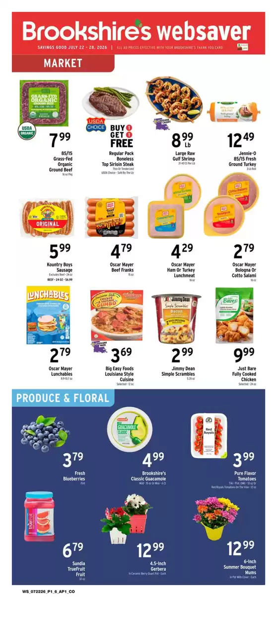 Brookshire's catalogue | Top offers for smart savers | 2026-07-22T00:00:00.000Z - 2026-07-28T00:00:00.000Z