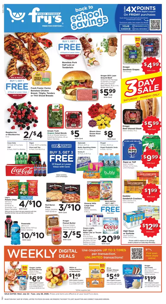 Fry's catalogue in Chandler AZ | Weekly Ad | 2026-07-22T00:00:00.000Z - 2026-07-28T00:00:00.000Z