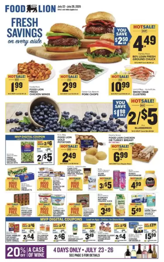 Food Lion catalogue | Current bargains and offers | 2026-07-22T00:00:00.000Z - 2026-07-28T00:00:00.000Z