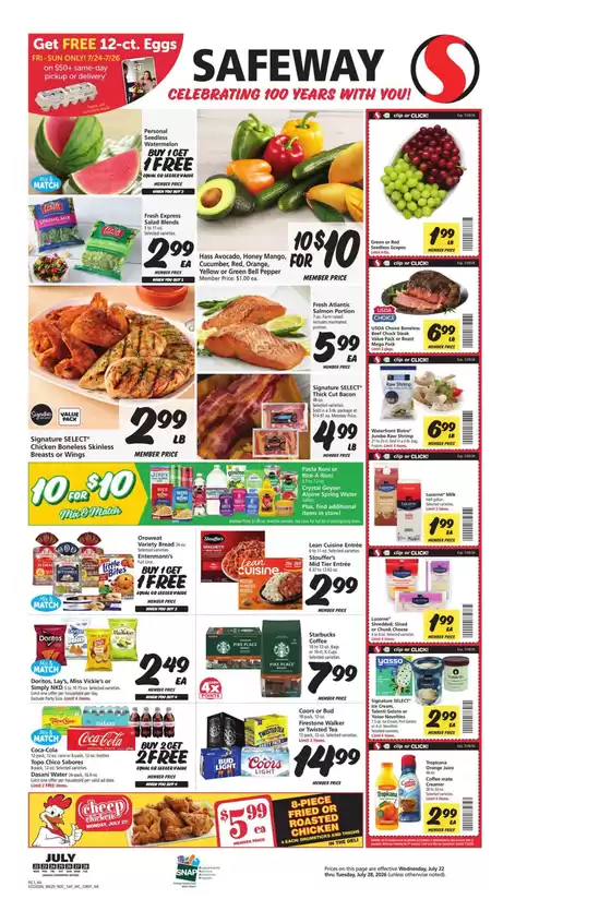 Safeway catalogue | Exclusive deals and bargains | 2026-07-22T00:00:00.000Z - 2026-07-28T00:00:00.000Z