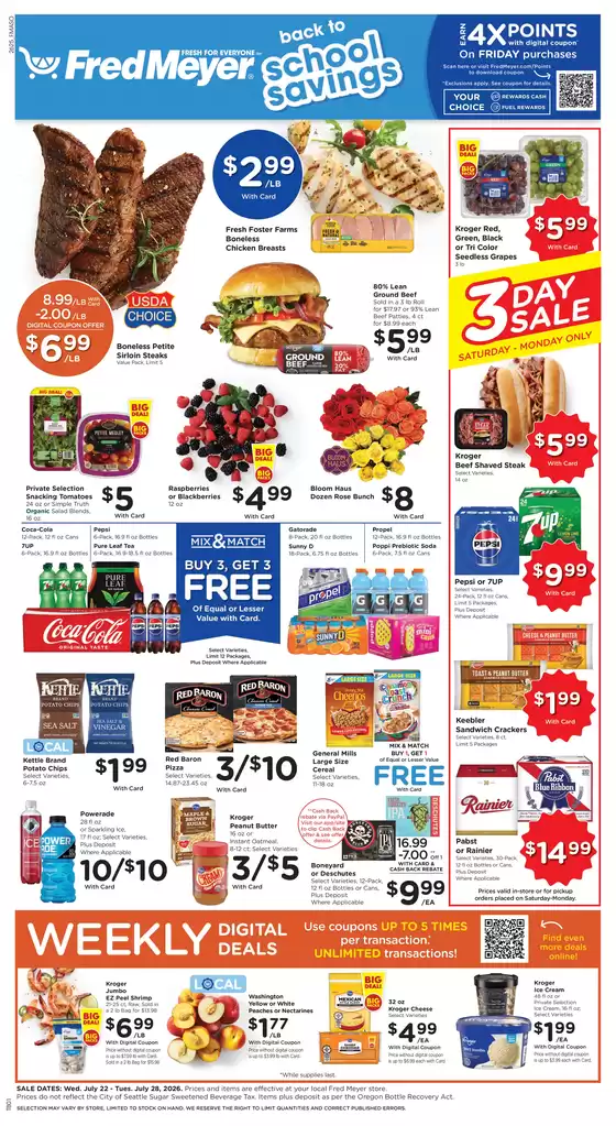 Fred Meyer catalogue | Top deals and discounts | 2026-07-22T00:00:00.000Z - 2026-07-28T00:00:00.000Z