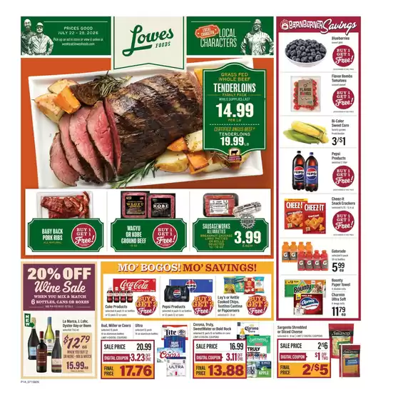 Lowes Foods catalogue | Weekly Ad | 2026-07-22T00:00:00.000Z - 2026-07-28T00:00:00.000Z