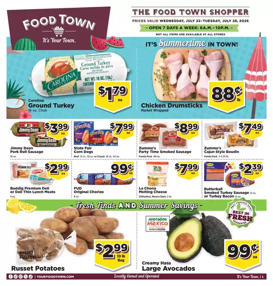Food Town catalogue | FoodTownInStoreAd | 2026-07-22T00:00:00.000Z - 2026-08-05T00:00:00.000Z