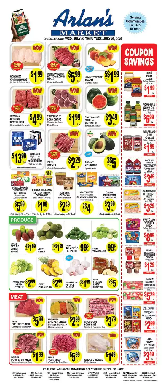 Arlan's Market catalogue | Offers for bargain hunters | 2026-07-22T00:00:00.000Z - 2026-07-28T00:00:00.000Z