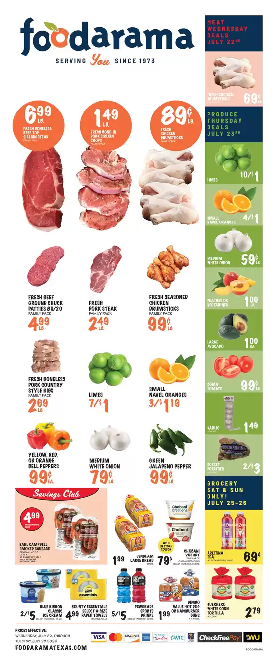 Foodarama catalogue | Foodarama weekly ad | 2026-07-22T00:00:00.000Z - 2026-07-28T00:00:00.000Z