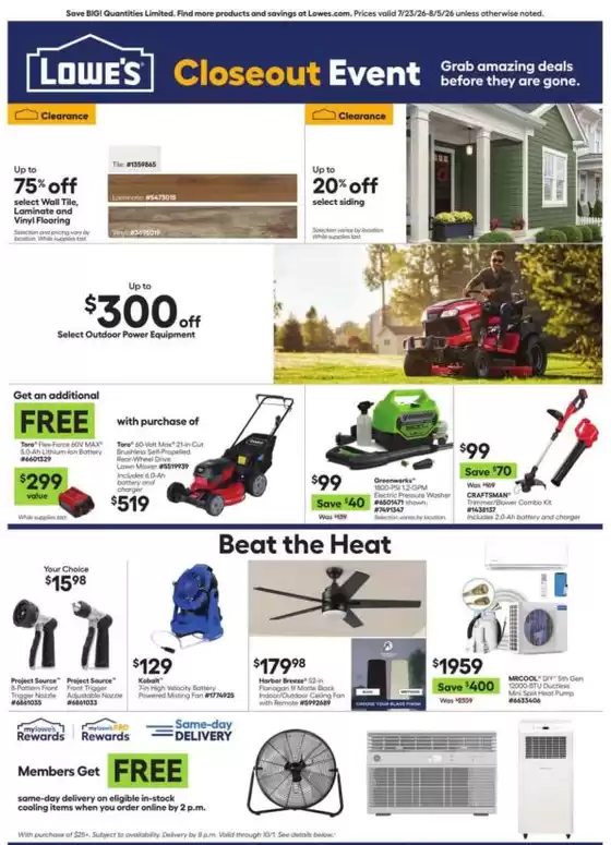 Lowe's catalogue in Walthourville GA | Our best offers for you | 2026-07-23T00:00:00.000Z - 2026-08-05T00:00:00.000Z