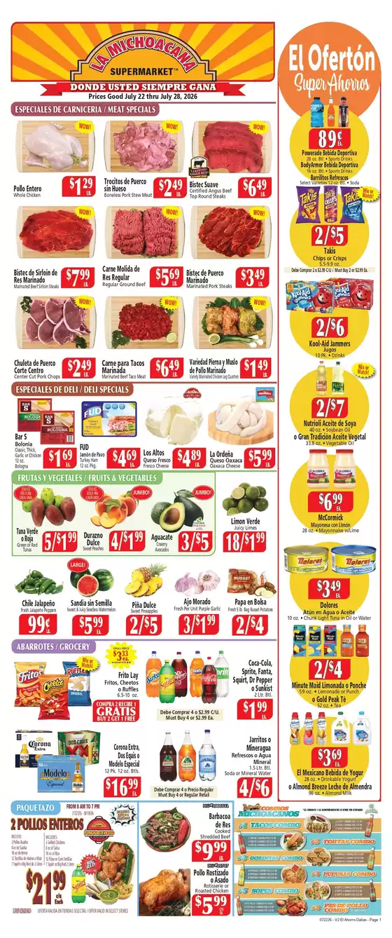El Ahorro catalogue | Top deals for all customers | 2026-07-22T00:00:00.000Z - 2026-07-28T00:00:00.000Z