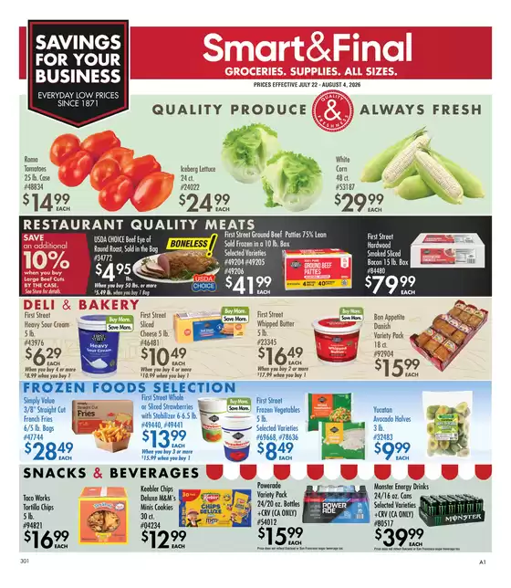 Smart & Final catalogue | Business & Club Savings (07/22/2026 - 08/04/2026) | 2026-07-22T00:00:00.000Z - 2026-08-04T00:00:00.000Z