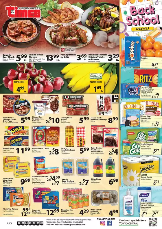 Times Supermarkets catalogue | Oahu | 2026-07-22T00:00:00.000Z - 2026-07-28T00:00:00.000Z