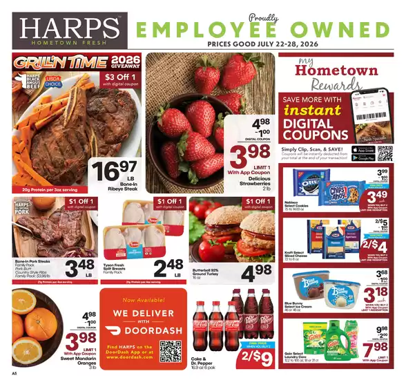 Harp's Market catalogue | Harp's Market weekly ad | 2026-07-22T00:00:00.000Z - 2026-07-28T00:00:00.000Z