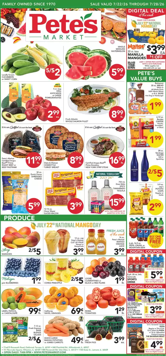 Pete's Fresh Market catalogue | Top offers for all bargain hunters | 2026-07-22T00:00:00.000Z - 2026-07-28T00:00:00.000Z