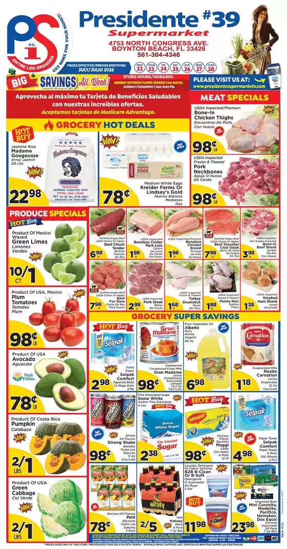 Presidente catalogue | Discover attractive offers | 2026-07-01T00:00:00.000Z - 2026-07-31T00:00:00.000Z