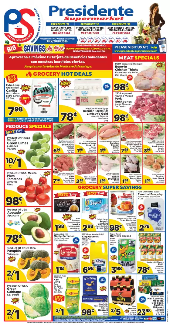 Presidente catalogue | Our best offers for you | 2026-07-22T00:00:00.000Z - 2026-07-28T00:00:00.000Z